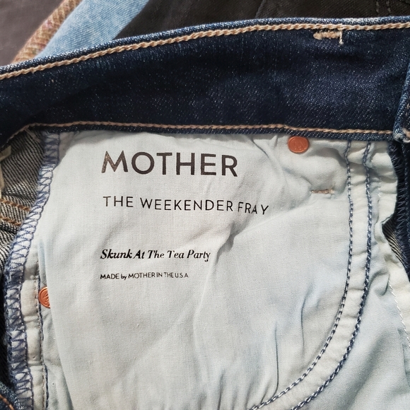 MOTHER The Weekender Fray Flare Jeans | Blue Wash | Size 25 | - Picture 7 of 9